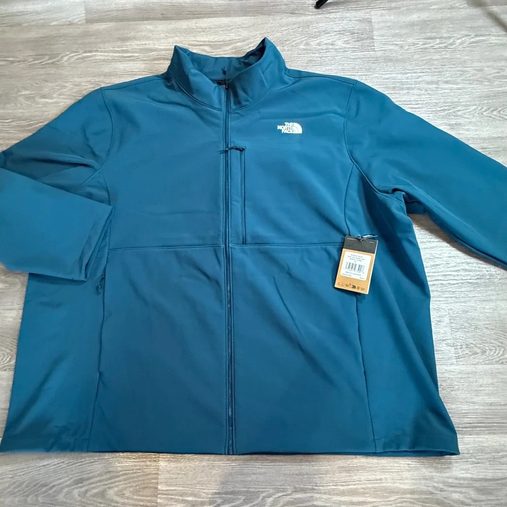 The North Face‎ Apex Bionic 3 Softshell Jacket Midnight Petrol Mens 5X NF0A84JX